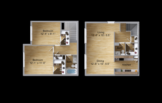 2 beds, 1.5 baths, 967 sqft, $1,395, Unit 259