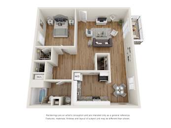 1 bed, 1 bath, 698 sqft, $1,699