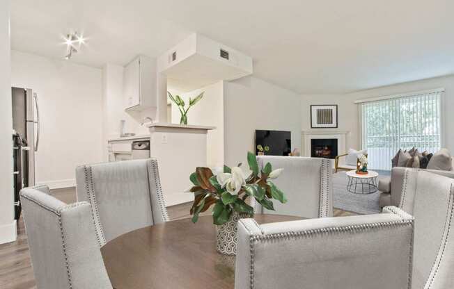 Elegant Dining Space at Toluca Lofts, Toluca Lake, California