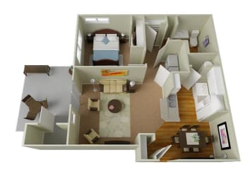 1 bed, 1 bath, 731 sqft, $1,508
