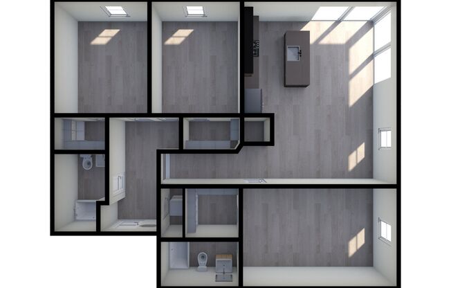 3 beds, 2 baths, 1,212 sqft, $2,400