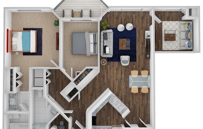 2 beds, 2 baths, 1,220 sqft, $2,200, Unit 275