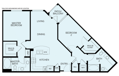 2 beds, 2 baths, 1,120 sqft, $3,893