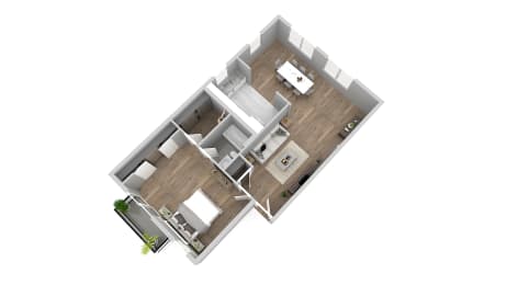 1 bed, 1 bath, 800 sqft, $2,351