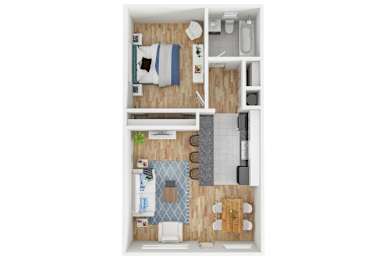 1 bed, 1 bath, 576 sqft, $1,431