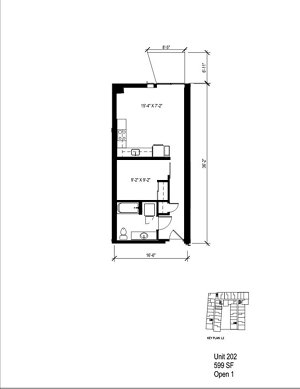 1 bed, 1 bath, 599 sqft, $2,377