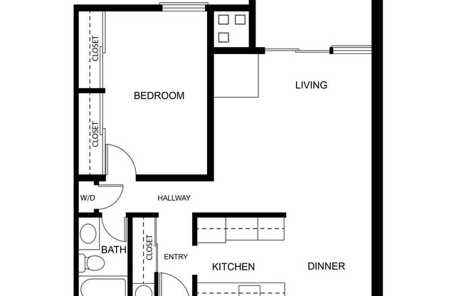 1 bed, 1 bath, 736 sqft, $1,927, Unit 3539 - 414