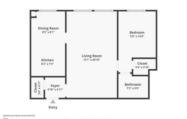 1 bed, 1 bath, $1,445, Unit 38