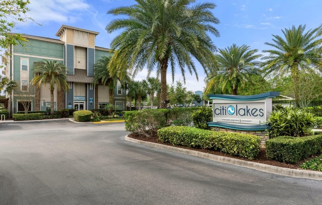 Apartment Sign | Citi Lakes | Orlando FL Apartments