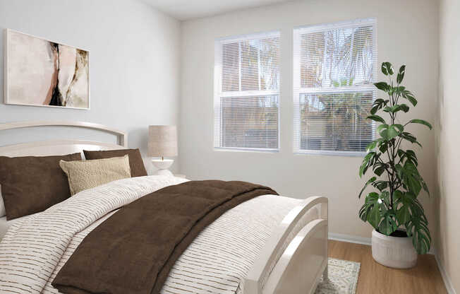 Bedroom with Hard Surface Flooring