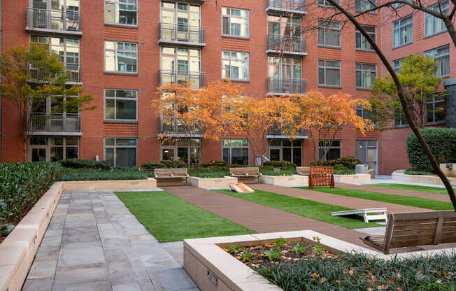 Photo of outdoor courtyard