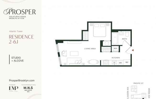 Studio, 1 bath, $3,400, Unit 2J