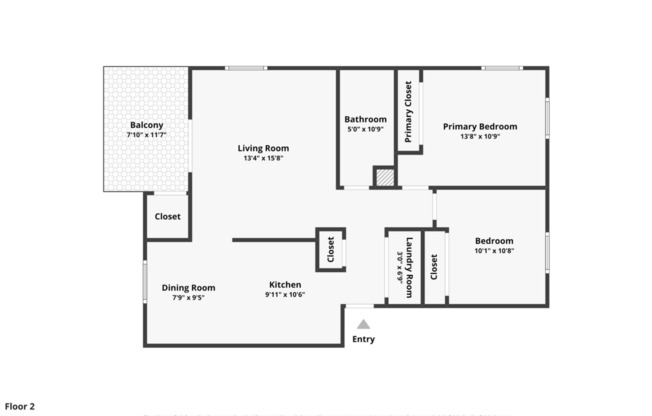 2 beds, 1 bath, 800 sqft, $1,545, Unit 306A