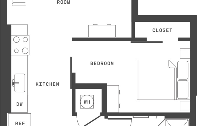 Studio, 1 bath, 639 sqft, $2,770, Unit 4315