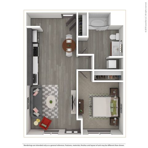 1 bed, 1 bath, 682 sqft, $1,570