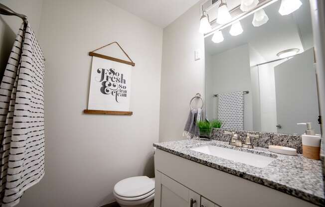 Upgraded Light Fittings In Bathroom at Governor Square Apartments, Indiana, 46032