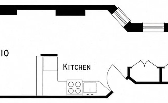 Studio, 1 bath, $2,595, Unit 3RW