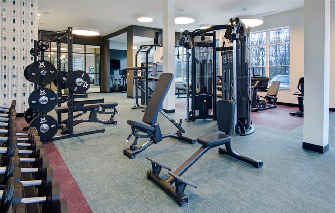 Fully equipped state-of-the-art fitness center.