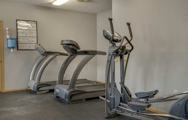 Fitness center at Skyline View Apartments!
