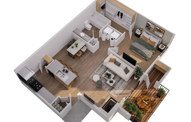 1 bed, 1 bath, 650 sqft, $1,084