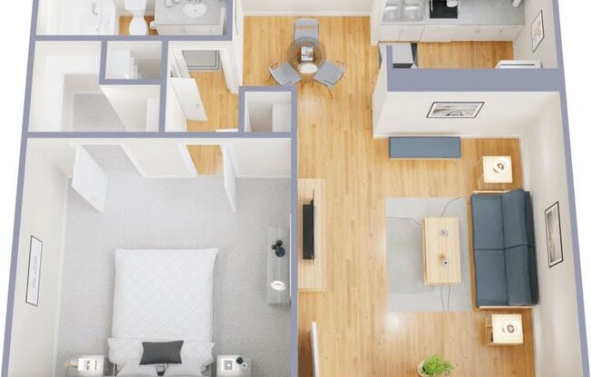 1 bed, 1 bath, 575 sqft, $902