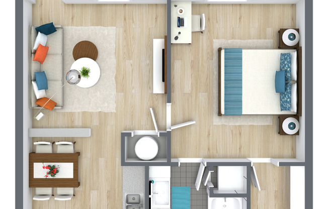1 bed, 1 bath, 565 sqft, $1,140