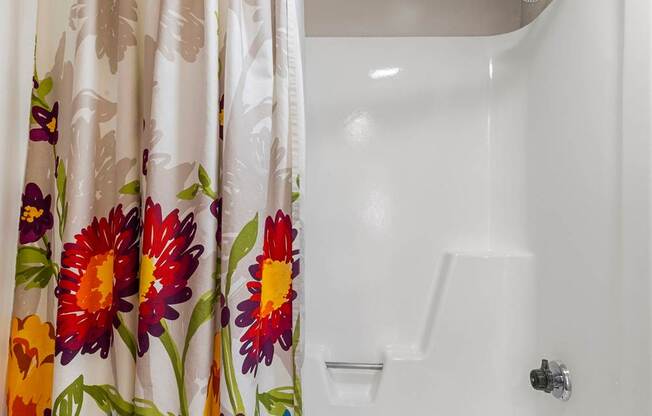 One Bedroom shower at Villa Toscana Apartments in Phoenix Arizona