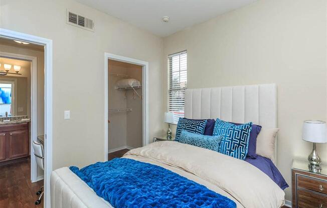 Comfortable Montecito Pointe Bedroom in Las Vegas Apartment Homes