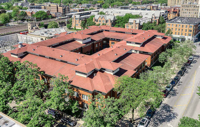 Arial view of Oak Park City