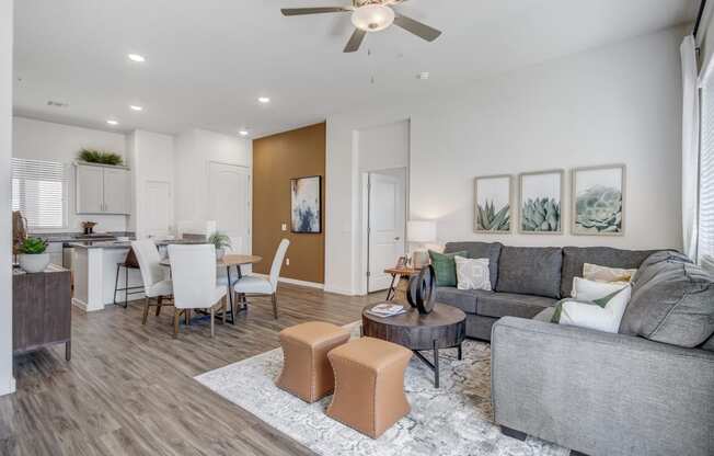 Living room area at Avilla Enclave, Arizona