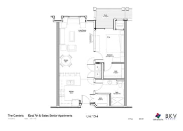 1 bed, 1 bath, 800 sqft, $1,334