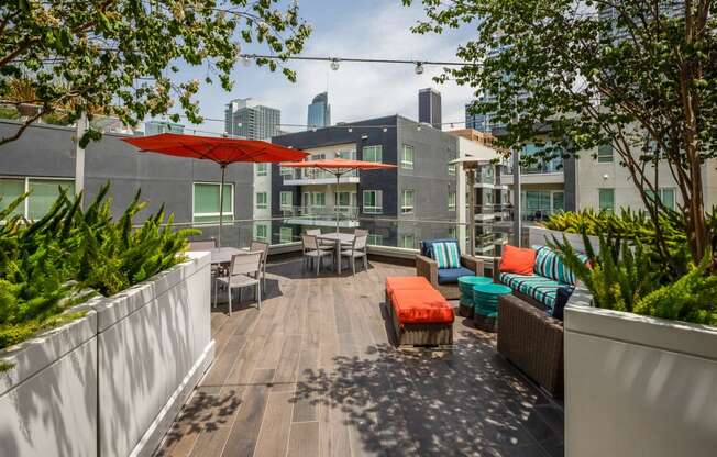 Rooftop Deck for Soaking Up Sun at South Park by Windsor, 90015, CA