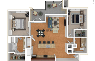 2 beds, 2 baths, 1,239 sqft, $1,708