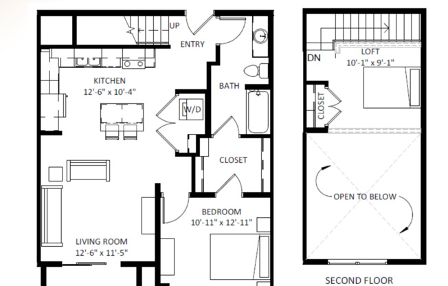 2 beds, 1 bath, 1,090 sqft, $2,095, Unit 5604-405