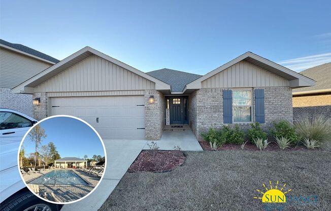 Brand New 3 Bedroom Home with community pool!