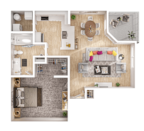 1 bed, 1 bath, 700 sqft, $1,333