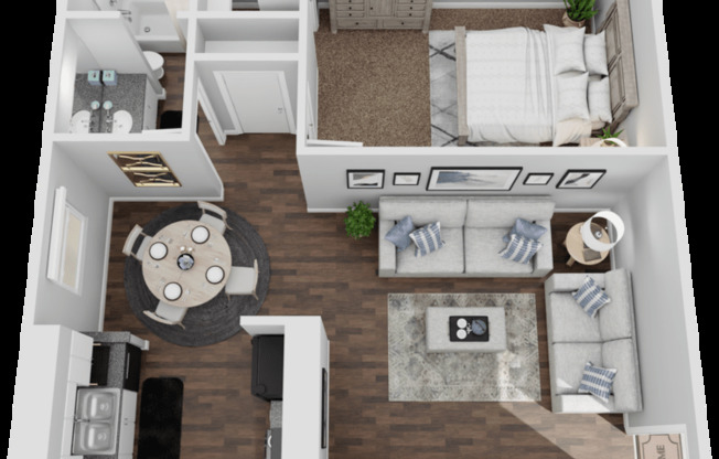 1 bed, 1 bath, 670 sqft, $1,110