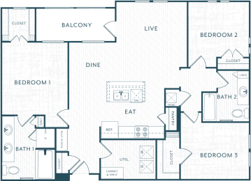 3 beds, 2 baths, 1,403 sqft, $2,058