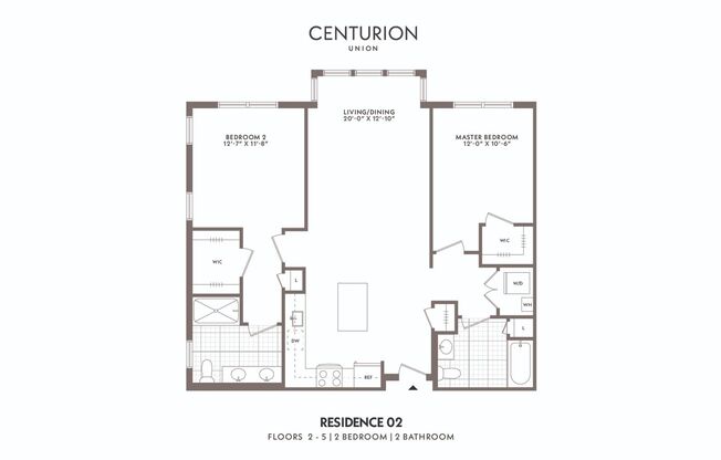 2 beds, 2 baths, 1,083 sqft, $3,150, Unit Residence 402