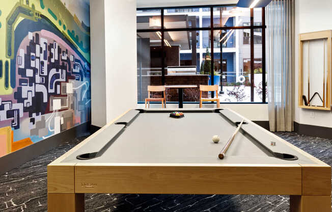 Resident Lounge with Billiards Table