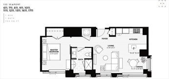 1 bed, 1 bath, 765 sqft, $5,800, Unit 1211