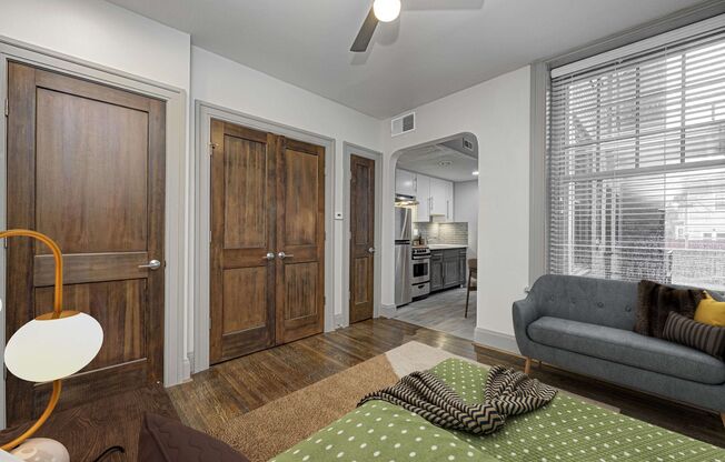 Studio, 1 bath, 313 sqft, $1,005, Unit 107