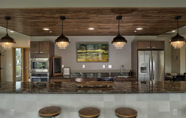 Forte at 84South Modern Club Room Kitchen