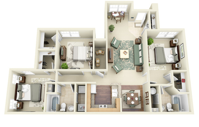 3 beds, 2 baths, 1,344 sqft, $1,513