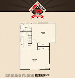 1 bed, 1 bath, 600 sqft, $1,216