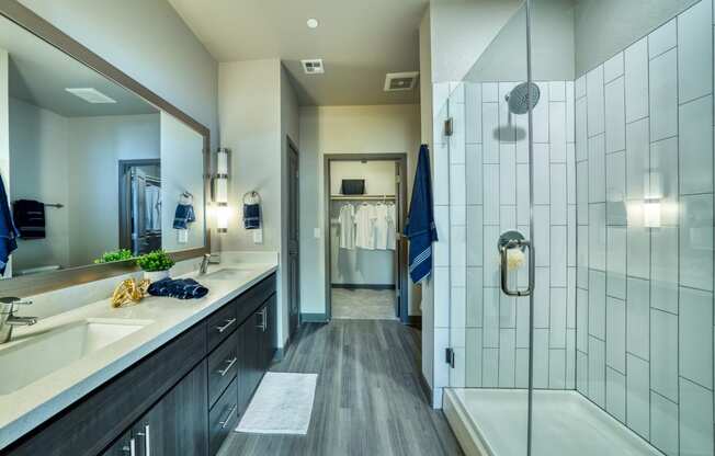 Luxurious bathroom at The Rey Downtown, Phoenix, AZ 85003