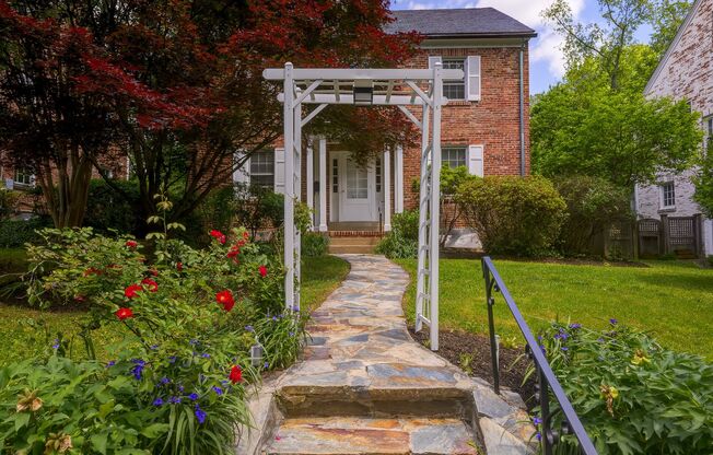 Charming & Spacious Colonial in N Cleveland Park w/Park-Like Rear Garden & Detached Garage