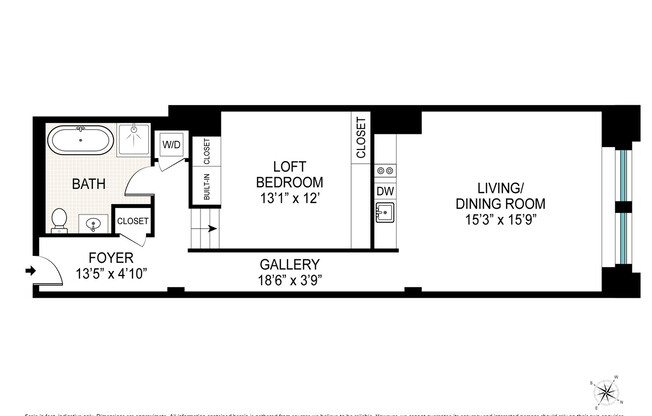 1 bed, 1 bath, 900 sqft, $4,950, Unit 506
