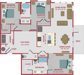 3 beds, 2.5 baths, 1,584 sqft, $2,649