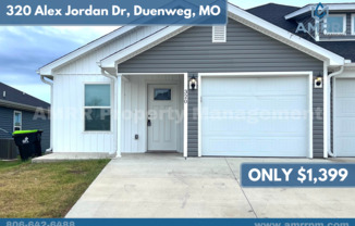 New 3 Bedroom Townhome In Duenweg!